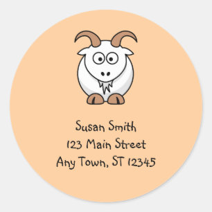 Sticker chèvre mignon