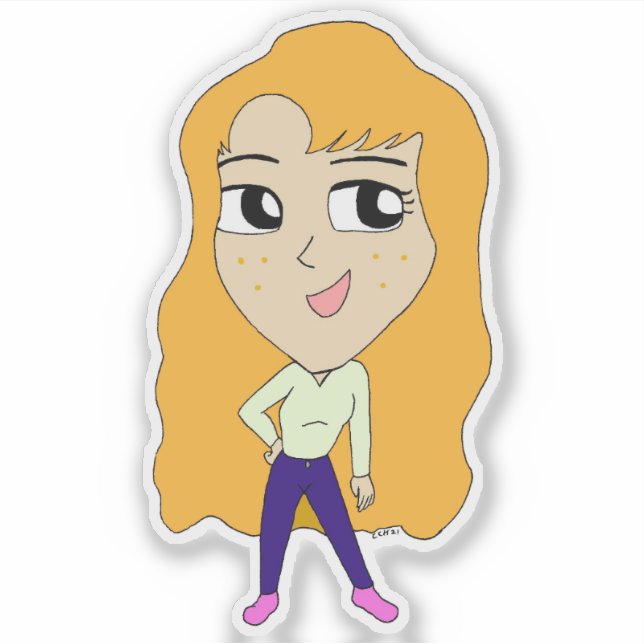 Sticker chibi (Devant)
