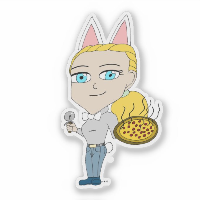 Sticker chibi (Devant)
