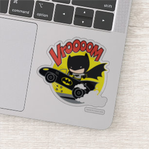 Sticker Chibi Batman Dans Le Batmobile
