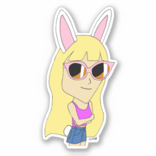 Sticker chibi bunnygirl