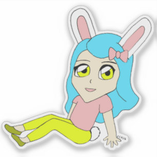 Sticker chibi bunnygirl