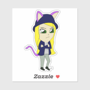 Sticker chibi catgirl