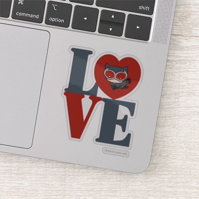 Sticker Chibi Catwoman LOVE (Détail)