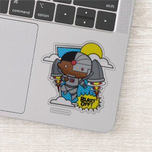 Sticker Chibi Cyborg S'Est Éteint !