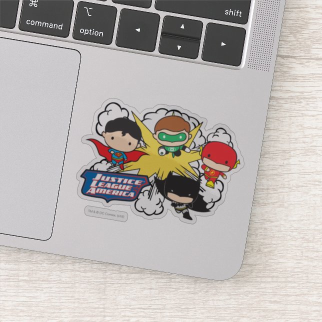 Sticker Chibi Justice League of America Explosion (Détail)