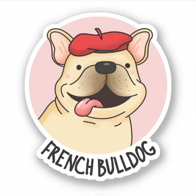 Sticker Chien à Chien à Chien à la française (Devant)