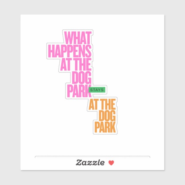 Sticker Chien animal chiot amour drôle (Feuille)