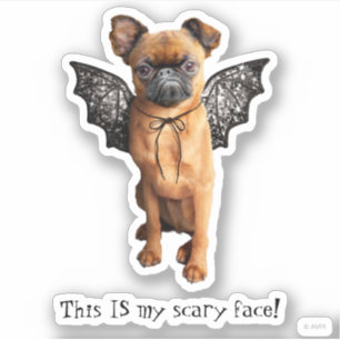 Sticker Chien aux ailes de chauve-souris