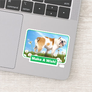 Sticker Chien avec Dandelion