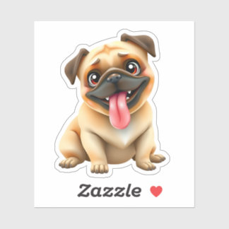 Sticker Chien Carlin Mignon
