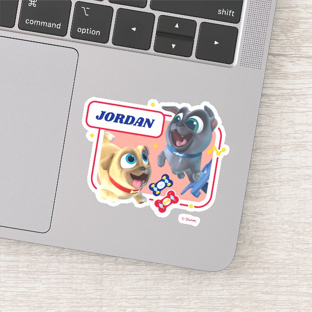 Sticker Chien Chien Pal | Woofin' et Wheelin' (Détail)