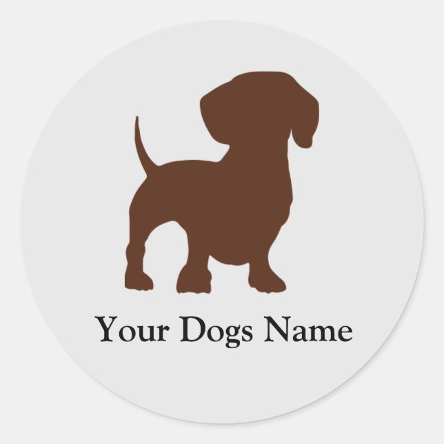 Sticker Chien Dachshund (Devant)