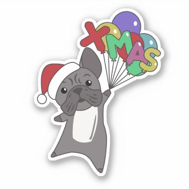 Sticker Chien de Noël Chien de Noël Chaussure Animaux d'hi (Devant)