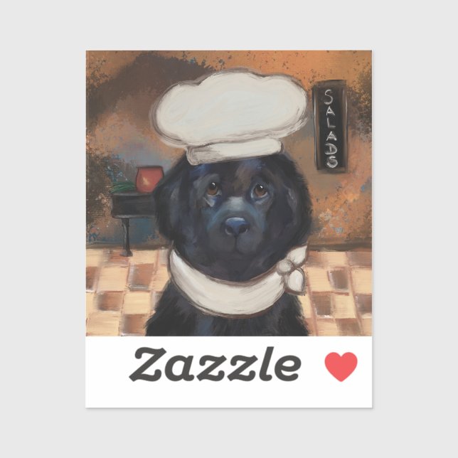 Sticker Chien de Terre-Neuve (Feuille)