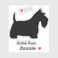 Chien écossais Terrier Silhouette Scottie