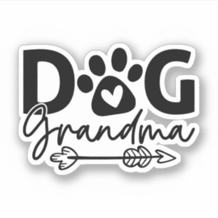 Sticker Chien Grand-mère Chien-chien Funny Propriétaire Ch