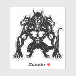 Sticker Chiens Cerbère 