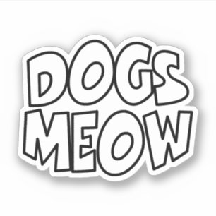 Sticker Chiens Meow