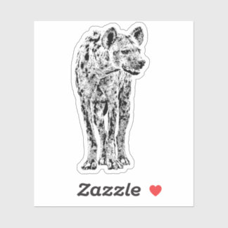 Sticker Chiffre complet de Hyena tacheté