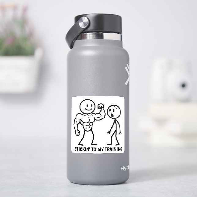 Sticker Chiffre de bâton de gym (HydroFlask)