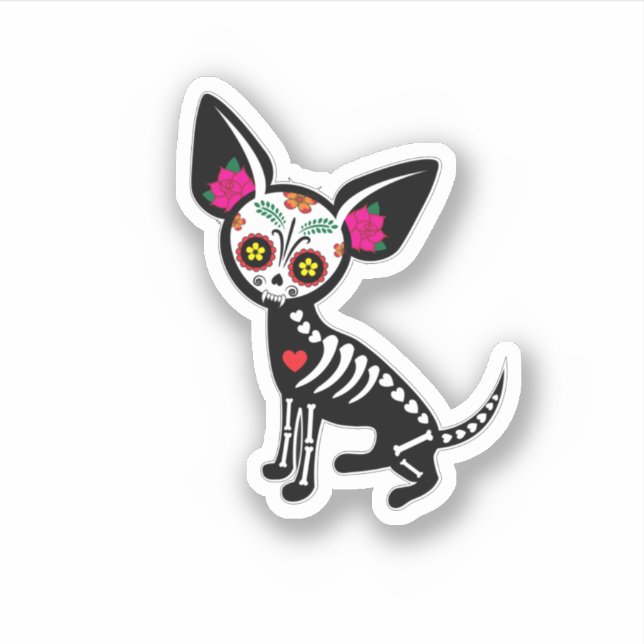 Sticker Chihuahua Muerta (Devant)