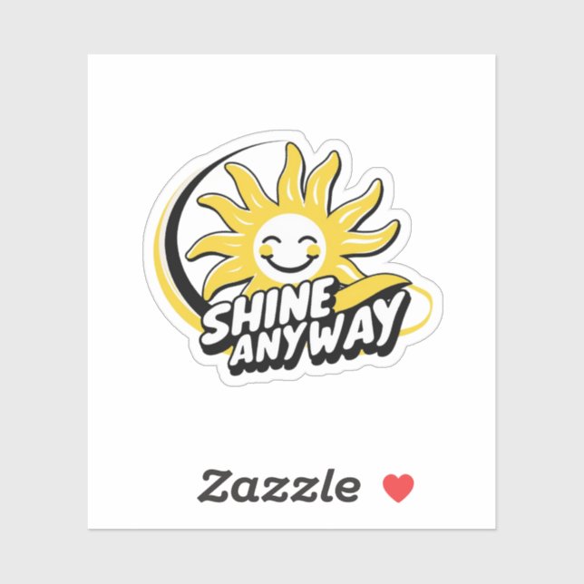 Sticker Children’s Inspirational Shirt – Shine  (Feuille)