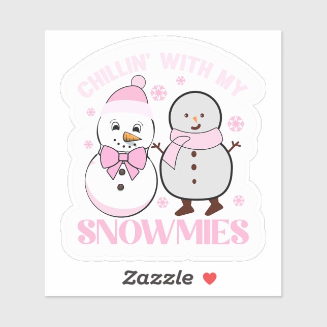 Sticker Chillin' avec My Snowmies Winter (Feuille)