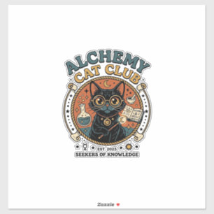 Sticker Chimie Chat Amoureux des Chats Cadeau - Club de Ch