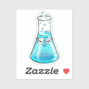 Sticker Chimie Love Science Lab Art