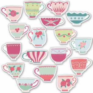 Sticker Chine Teacup