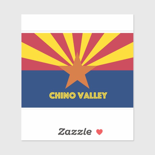 Sticker Chino Valley AZ (Feuille)