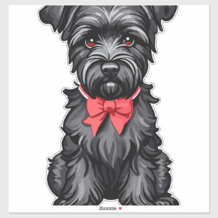 Sticker Chiot de Schnauzer miniature