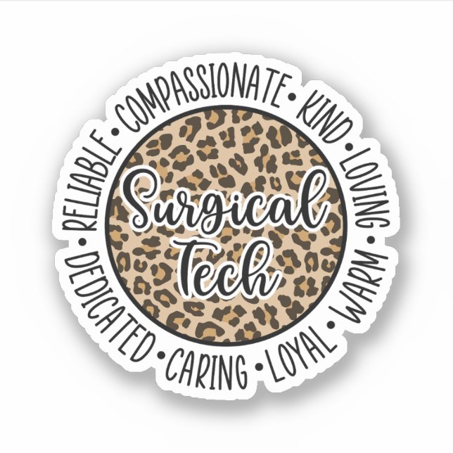 Sticker Chirurgie Chirurgie Vie Chirurgiste Technicien ST (Devant)