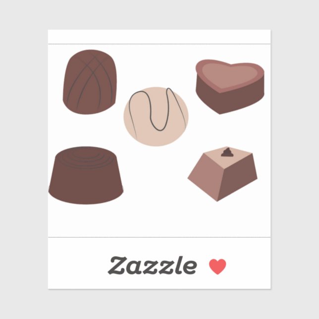 Sticker Chocolat (Feuille)