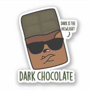 Sticker Chocolat foncé drôle de bonbon de jeu