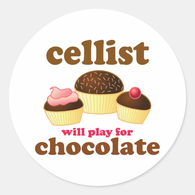 Sticker Chocolate Cello (Devant)