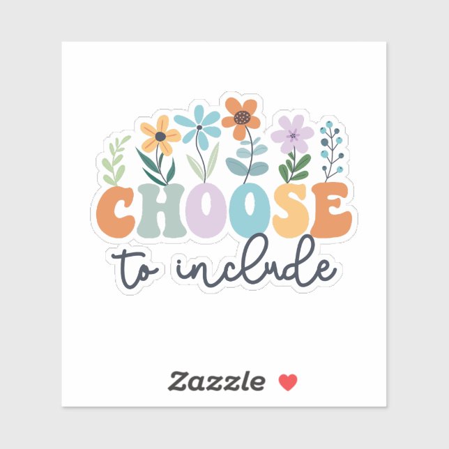 Sticker Choisir d'inclure (Feuille)