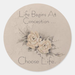 Sticker 'CHOOSE LIFE'