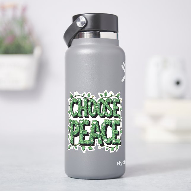 Sticker "Choose Peace" T-Shirt – Simple & Powerful Message (HydroFlask)