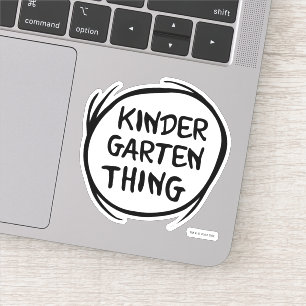 Sticker Chose Une Chose Deux - Chose maternelle