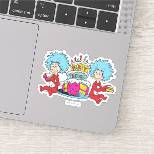 Sticker Chose Une Chose Deux Fête Choses