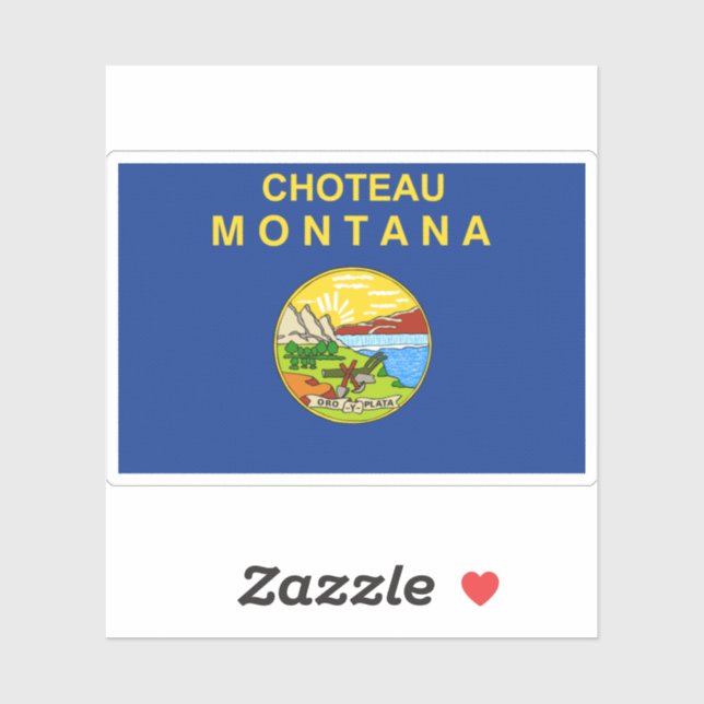 Sticker Choteau Montana (Feuille)