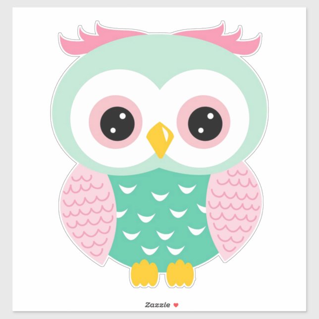 Sticker Chouette (Feuille)