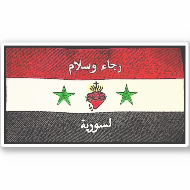 STICKER CHRÉTIEN SYRIEN (Devant)