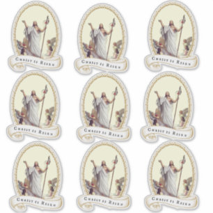 Sticker Christ ressuscité Résurrection de Pâques Jésus rel
