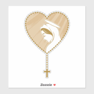 Sticker Christian Holy Rosary