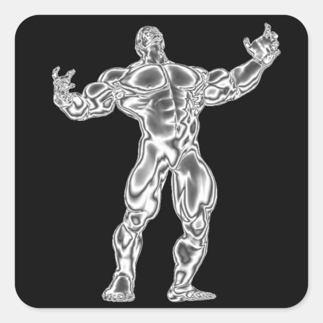 Sticker Chrome Bodybuilder (Devant)