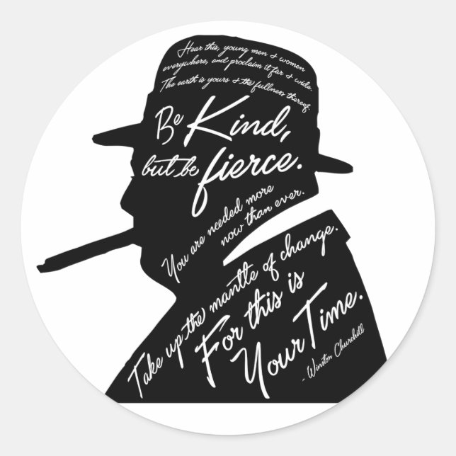 Sticker Churchill (Devant)