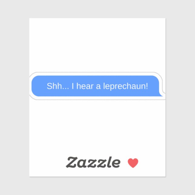 Sticker Chut... J'entends un leprechaun ! (Feuille)